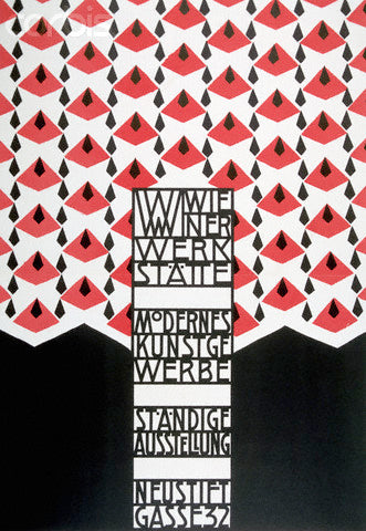 Art Print: Wiener Werkstätte showroom poster by Josef Hoffmann