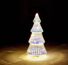 Load image into Gallery viewer, Iridescent LED Lighted Glass Tree
