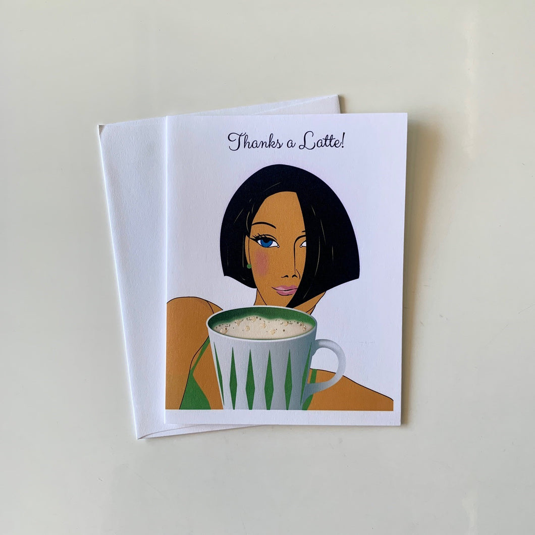 Modern Cards: Thanks a Latte! (Blank)