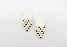 Load image into Gallery viewer, Enameled Oval Earrings
