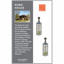 Load image into Gallery viewer, Frank Lloyd Wright Robie House Earrings
