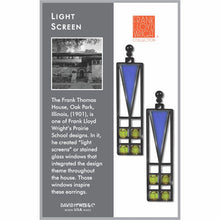 Load image into Gallery viewer, Frank Lloyd Wright Light Screen Earrings
