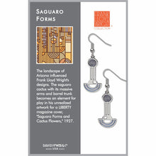 Load image into Gallery viewer, Frank Lloyd Wright Saguaro Forms Earrings
