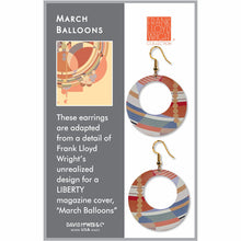Load image into Gallery viewer, Frank Lloyd Wright March Balloons Earrings
