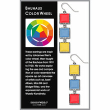 Load image into Gallery viewer, Bauhaus Color Wheel Earrings
