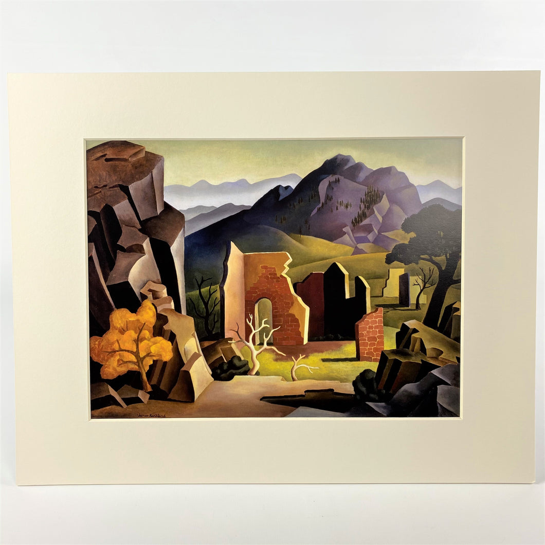 Ruins of Central City Matted Print