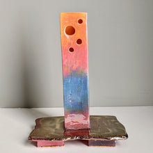 Load image into Gallery viewer, Platform Vase in Sunset Hues by Jutta Golas
