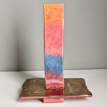 Load image into Gallery viewer, Platform Vase in Sunset Hues by Jutta Golas
