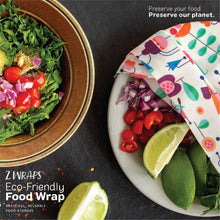 Load image into Gallery viewer, Z Wraps Set of 3 (S-1,M-1,L-1) Reusable Food Wraps
