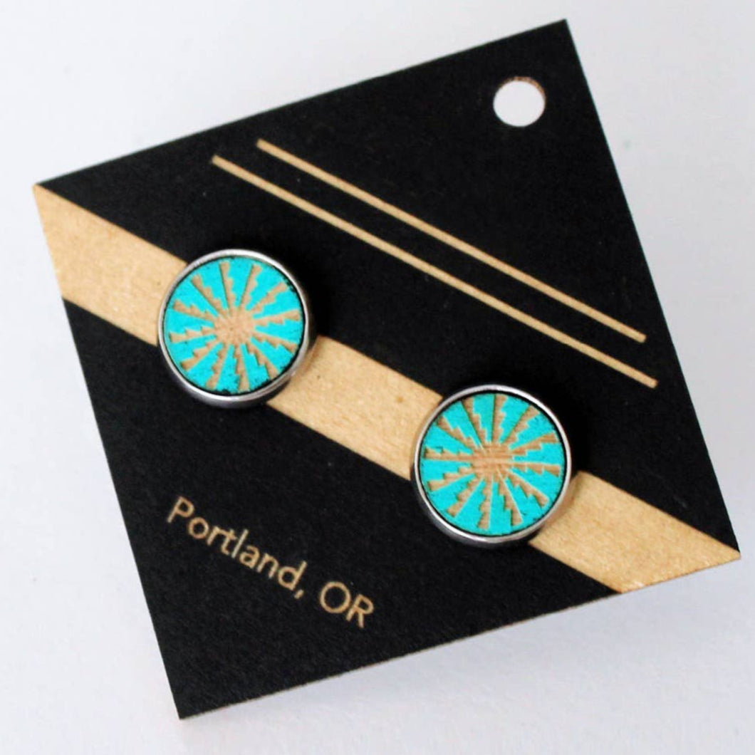 Architectural Stud Earrings