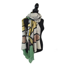 Load image into Gallery viewer, Pearce Hand Painted Leaf Scarf
