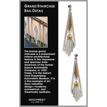 Load image into Gallery viewer, Art Deco Staircase Earrings in Topaz
