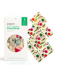 Load image into Gallery viewer, Z Wraps Set of 3 (S-1,M-1,L-1) Reusable Food Wraps
