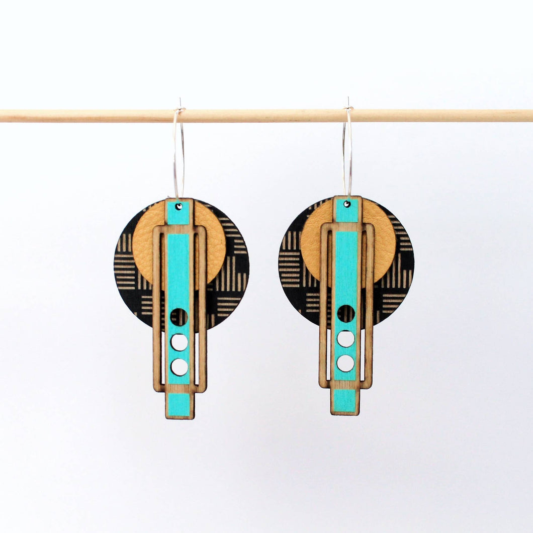 Architectural Earrings: Wright