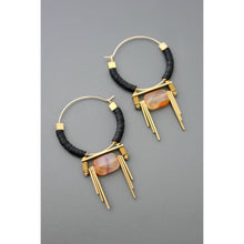 Load image into Gallery viewer, Art Deco Hoop Earrings
