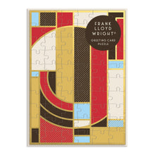 Load image into Gallery viewer, Frank Lloyd Wright Hoffman Rug Greeting Card Puzzle
