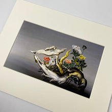Load image into Gallery viewer, Mountain Flowers Matted Print
