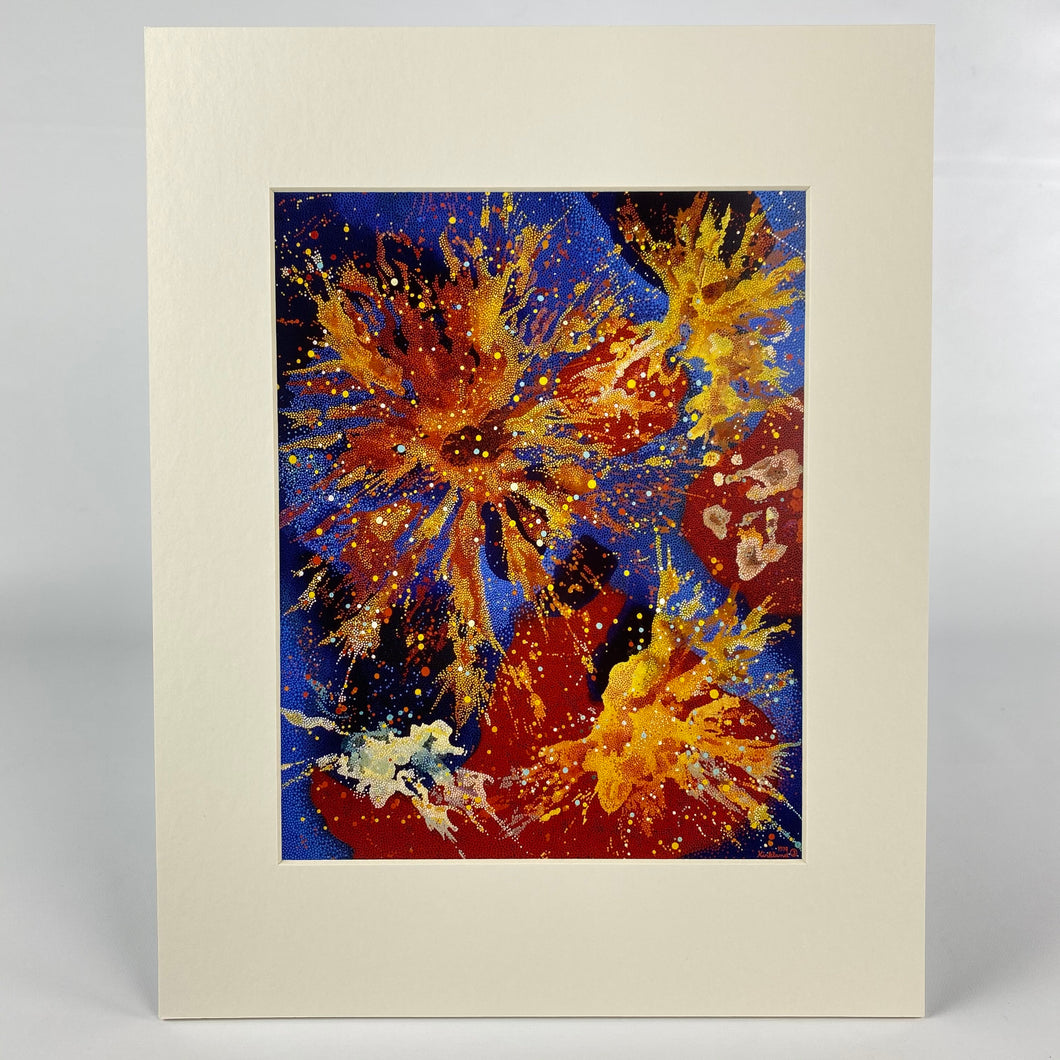 Energy of Explosions Matted Print